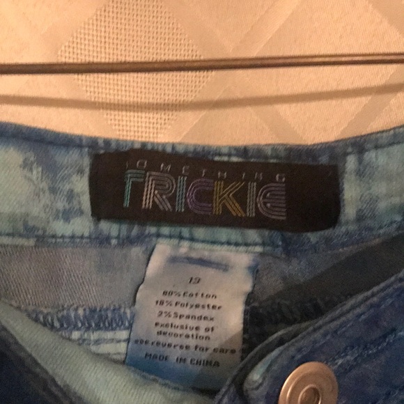 Trickie Crop Jeans Electric Blue - Picture 2 of 4